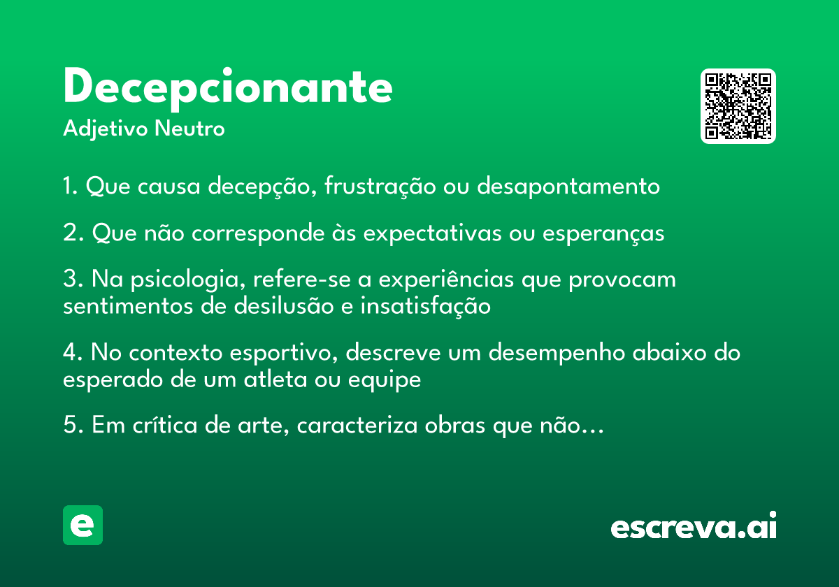 decepcionante