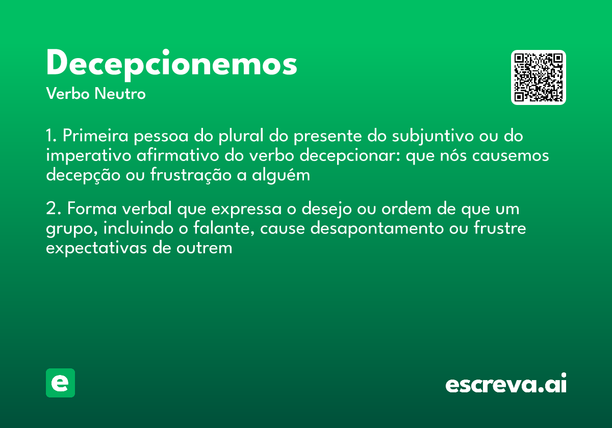 decepcionemos