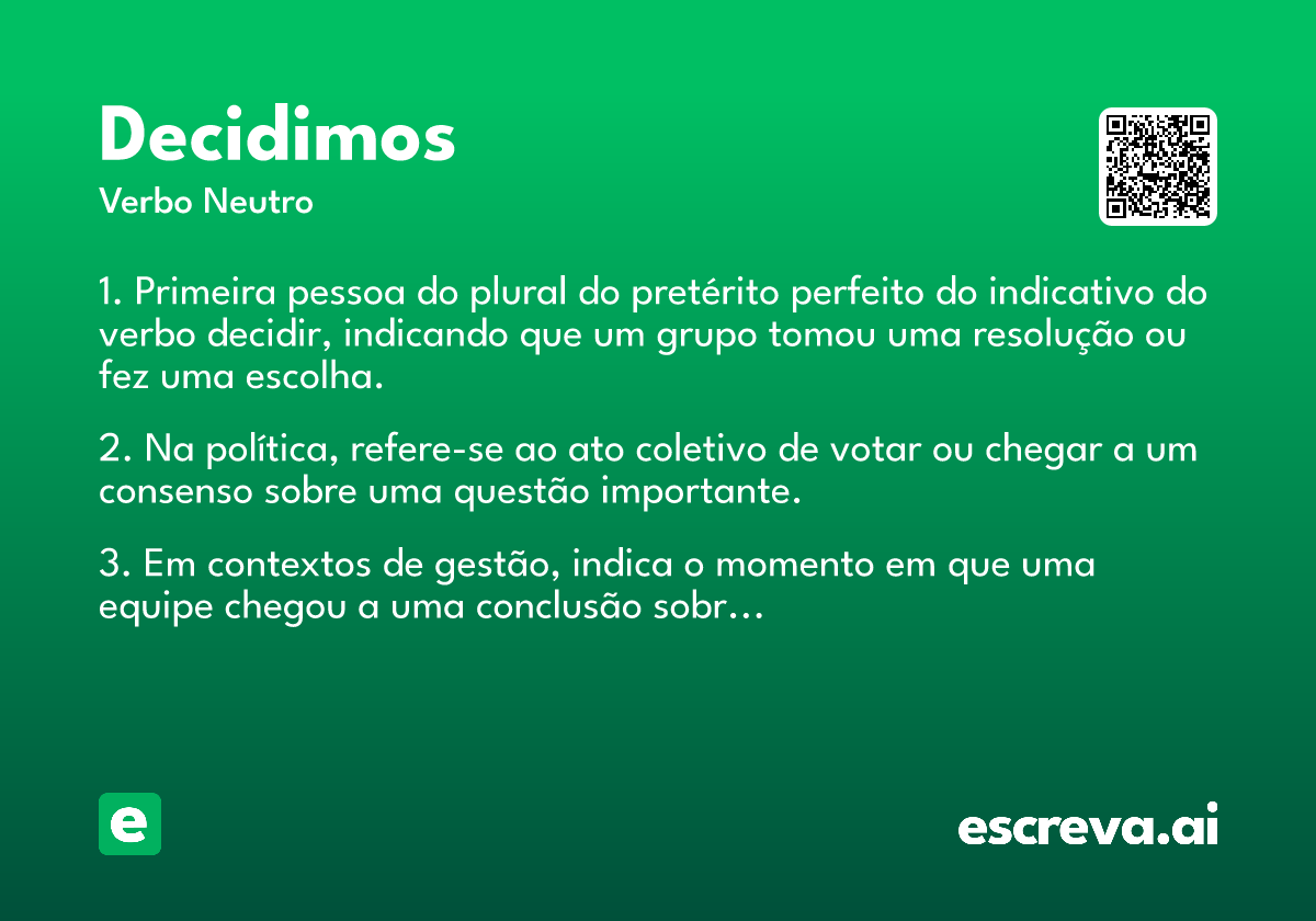 decidimos