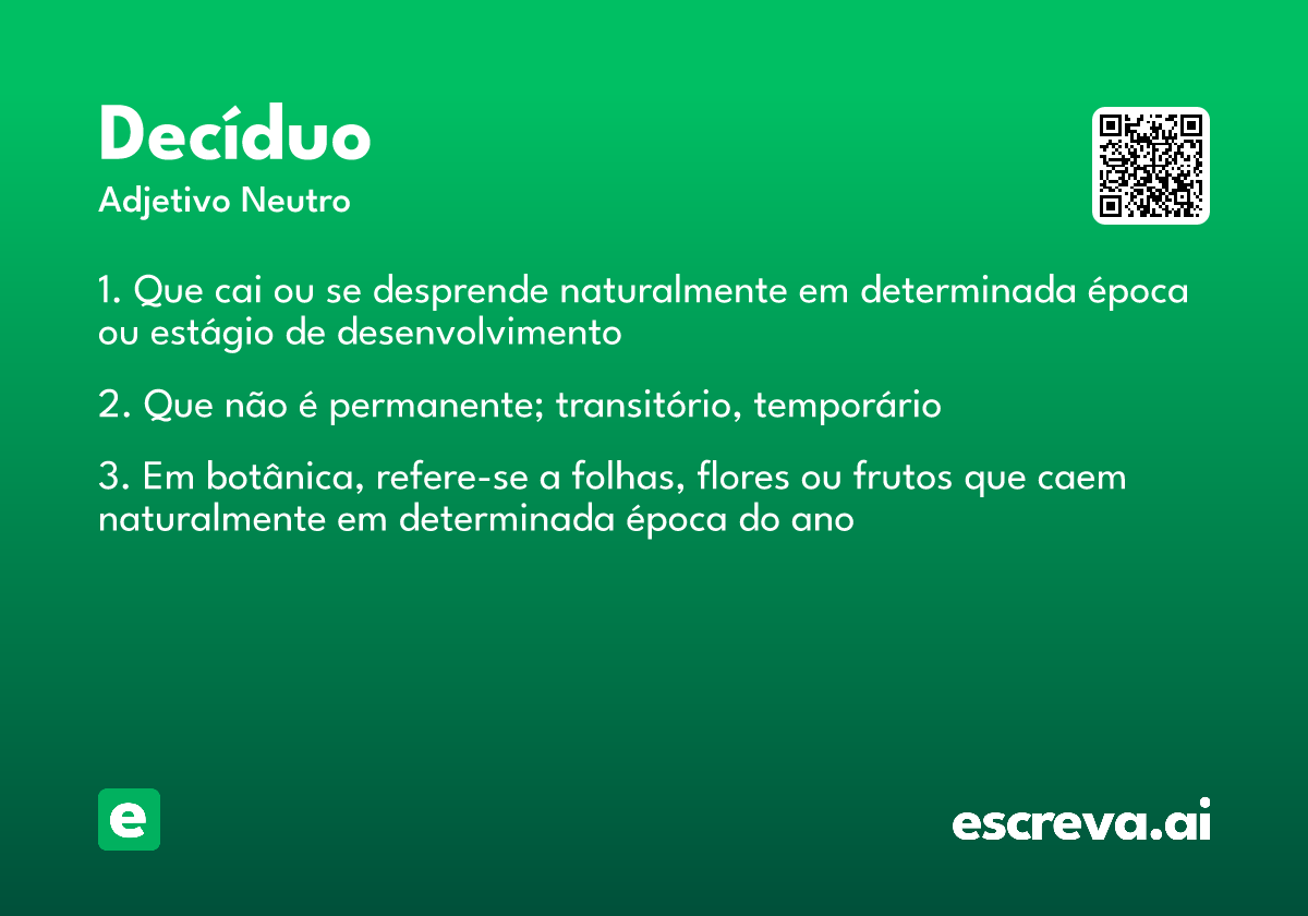 decíduo