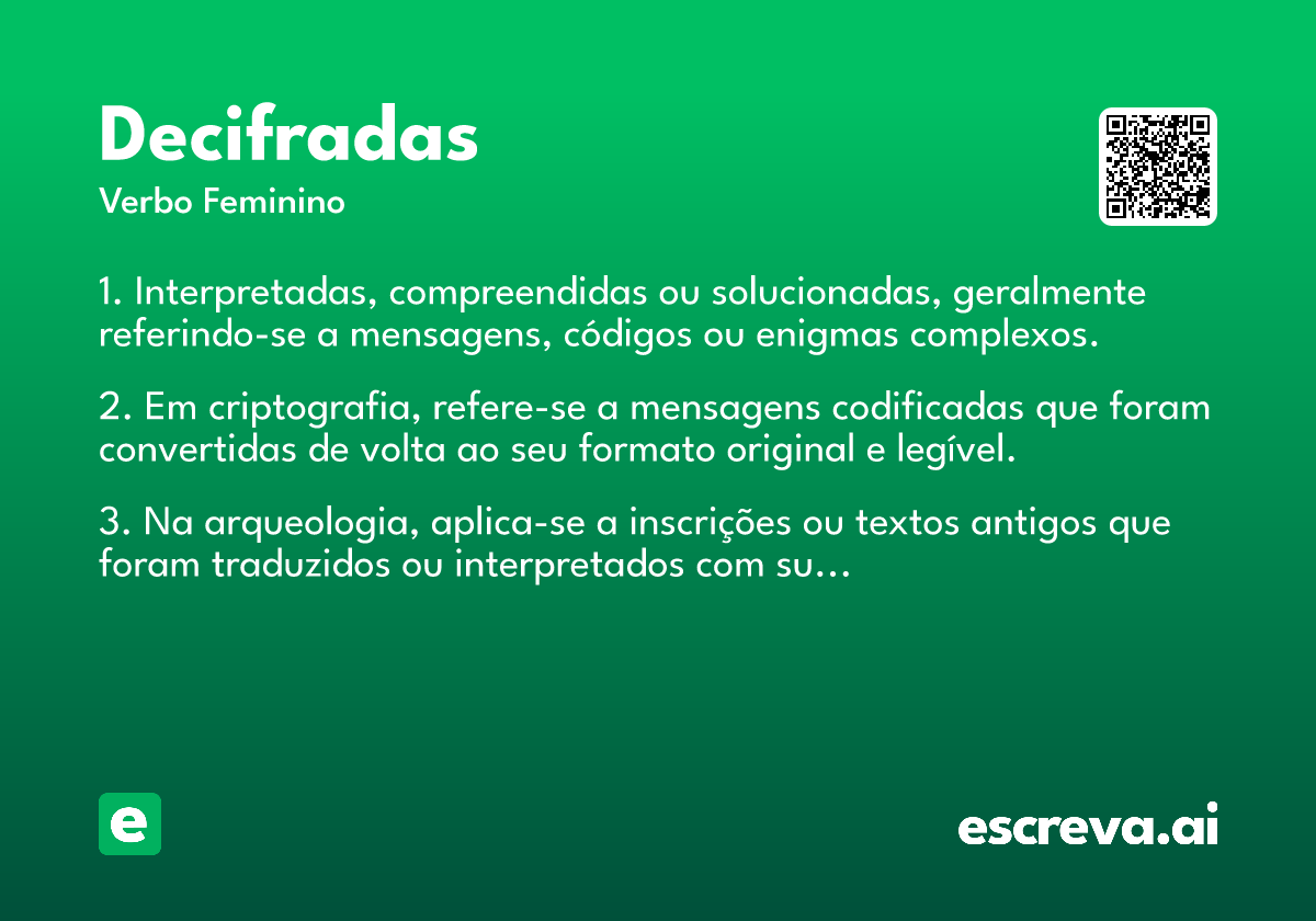 decifradas
