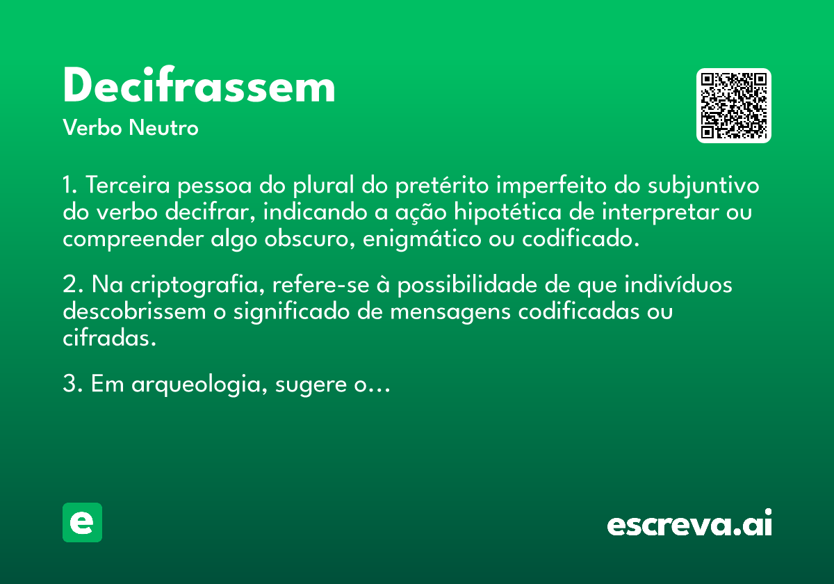 decifrassem