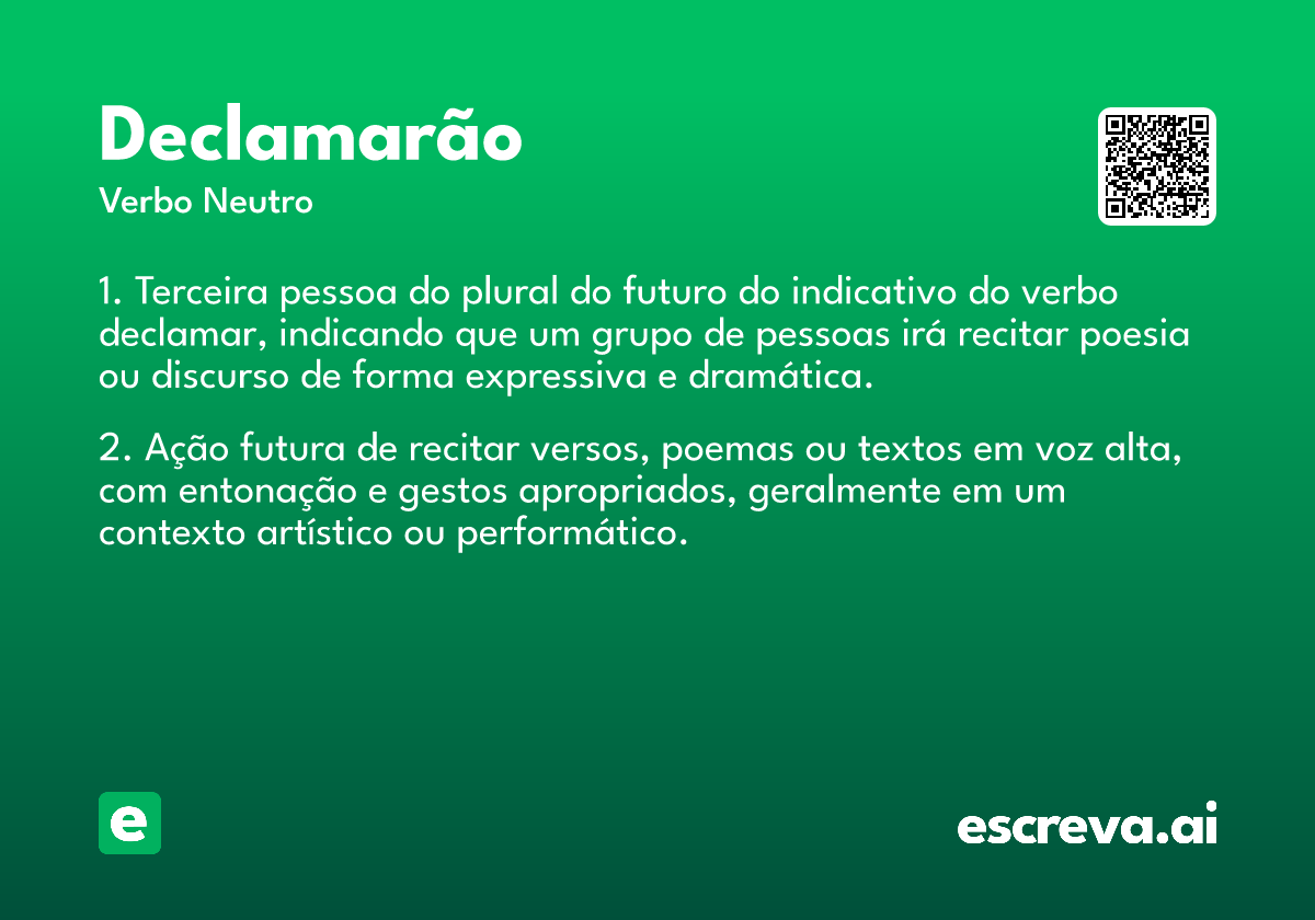 declamarão
