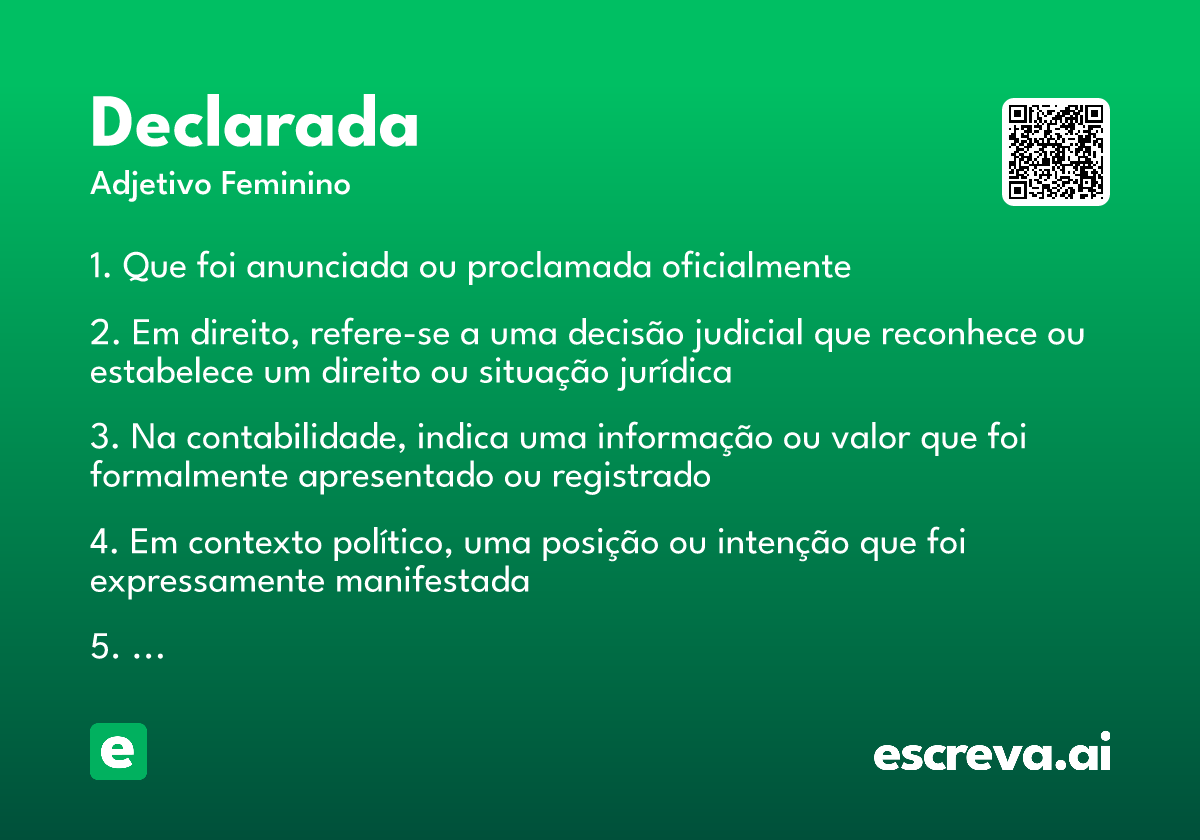 declarada