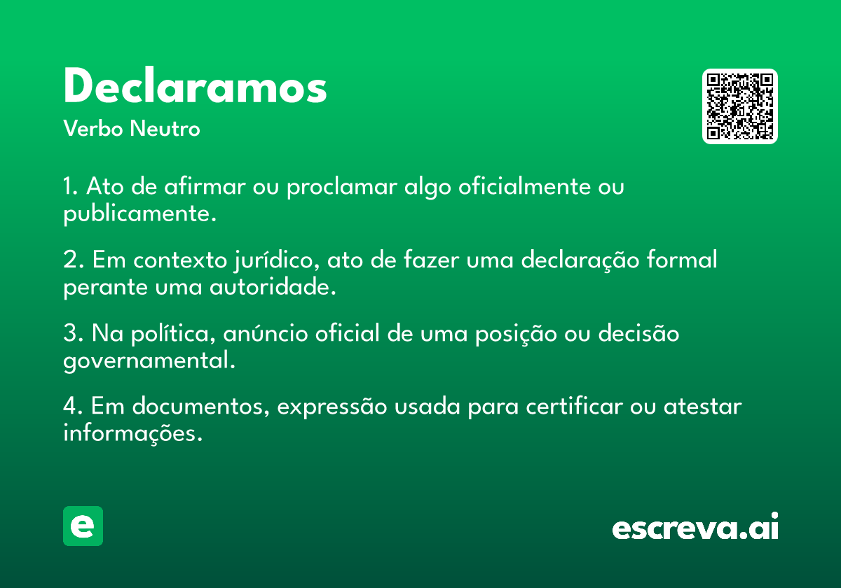 declaramos