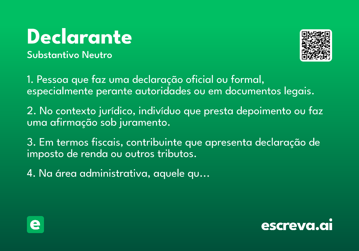 declarante