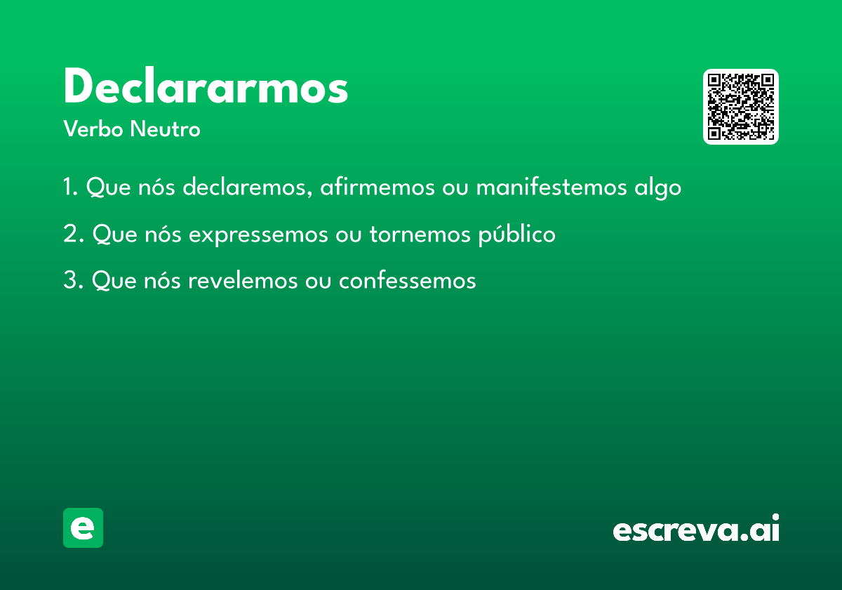 declararmos