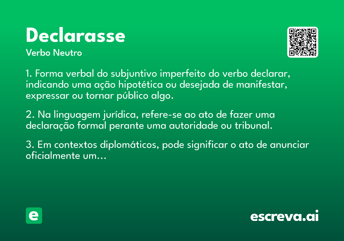 declarasse