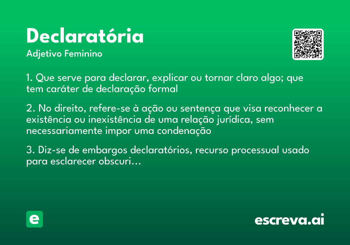 declaratória