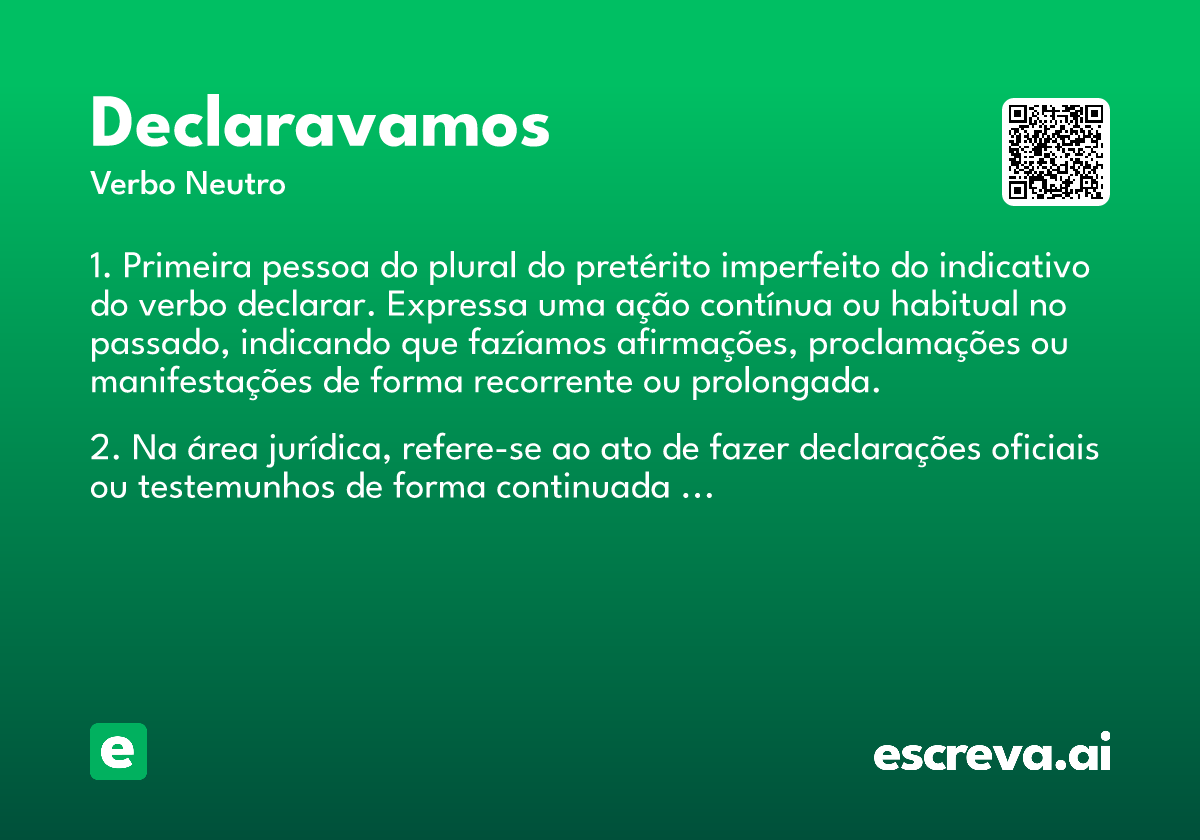 declaravamos