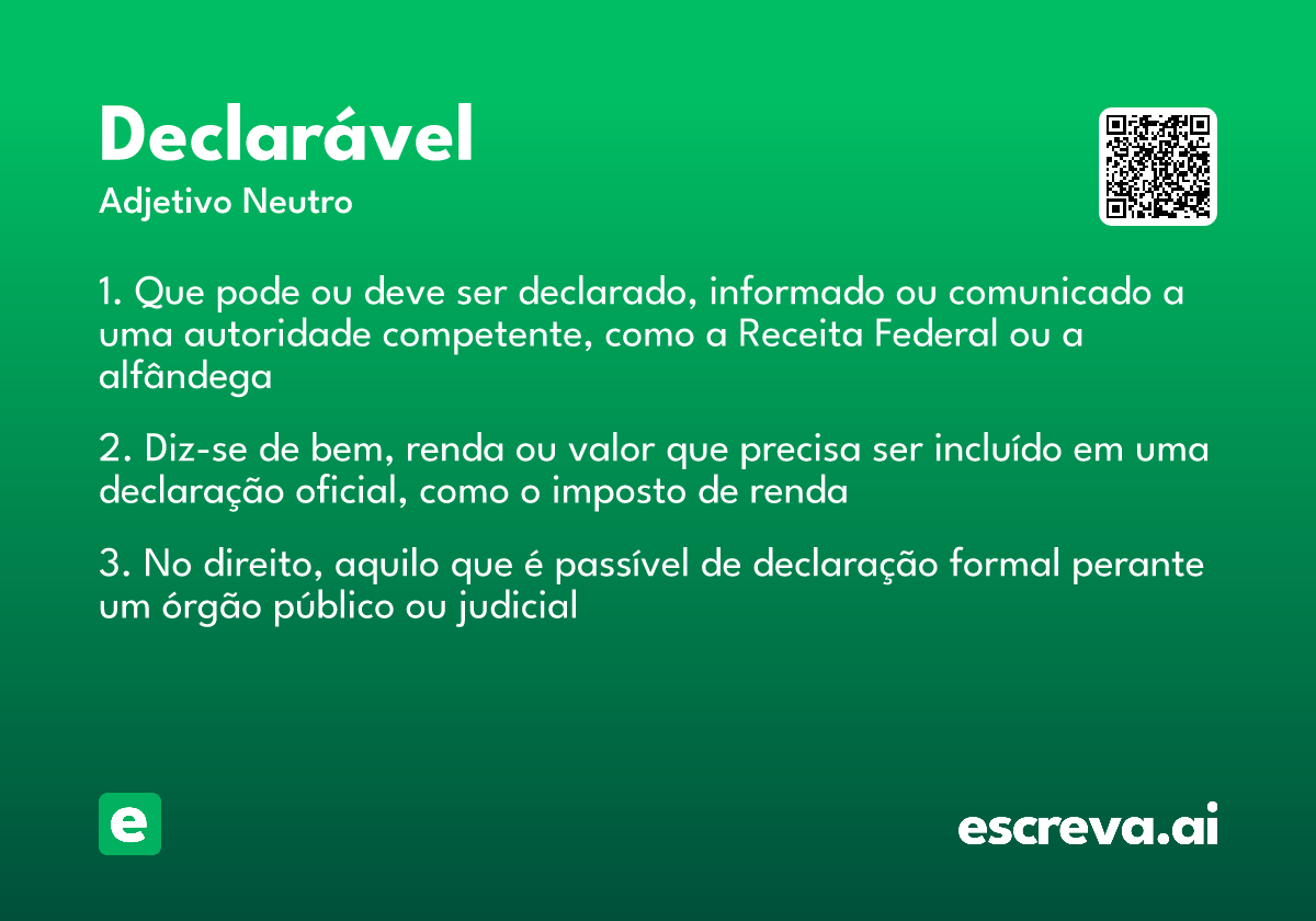 declarável