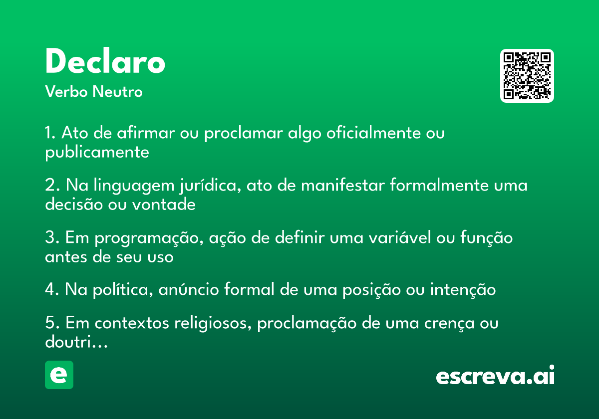 declaro
