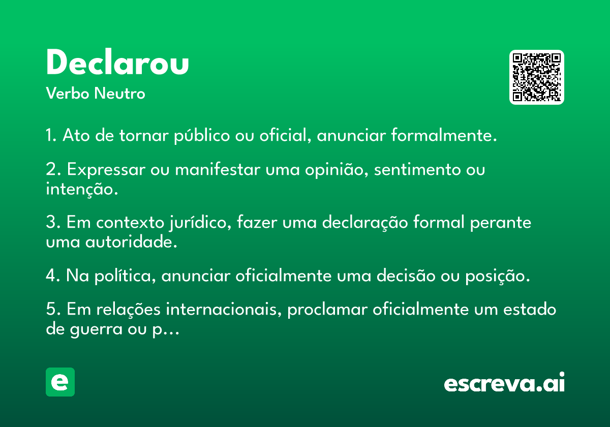 declarou