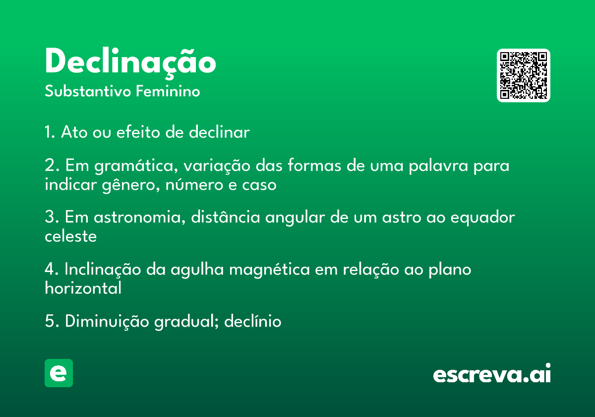 declinação