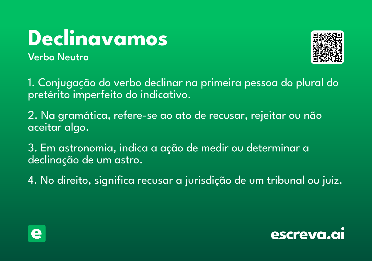 declinavamos