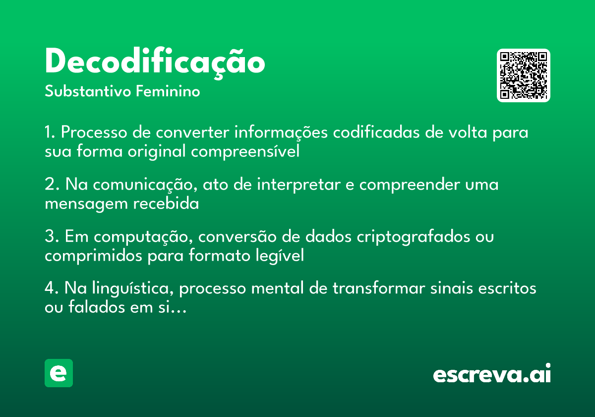 decodificação