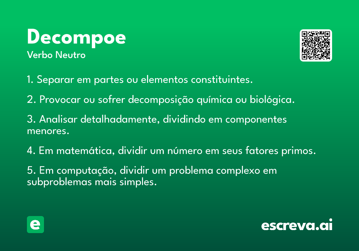 decompoe