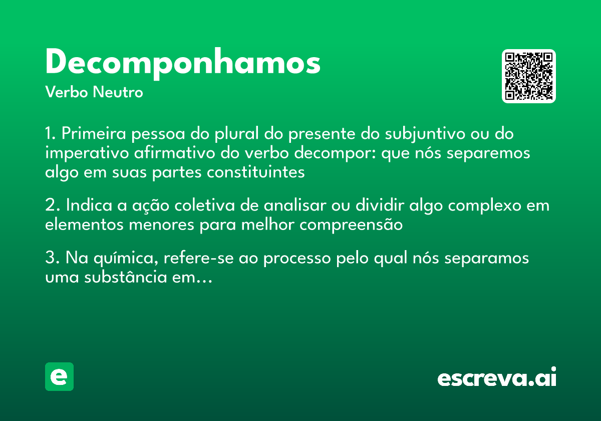 decomponhamos