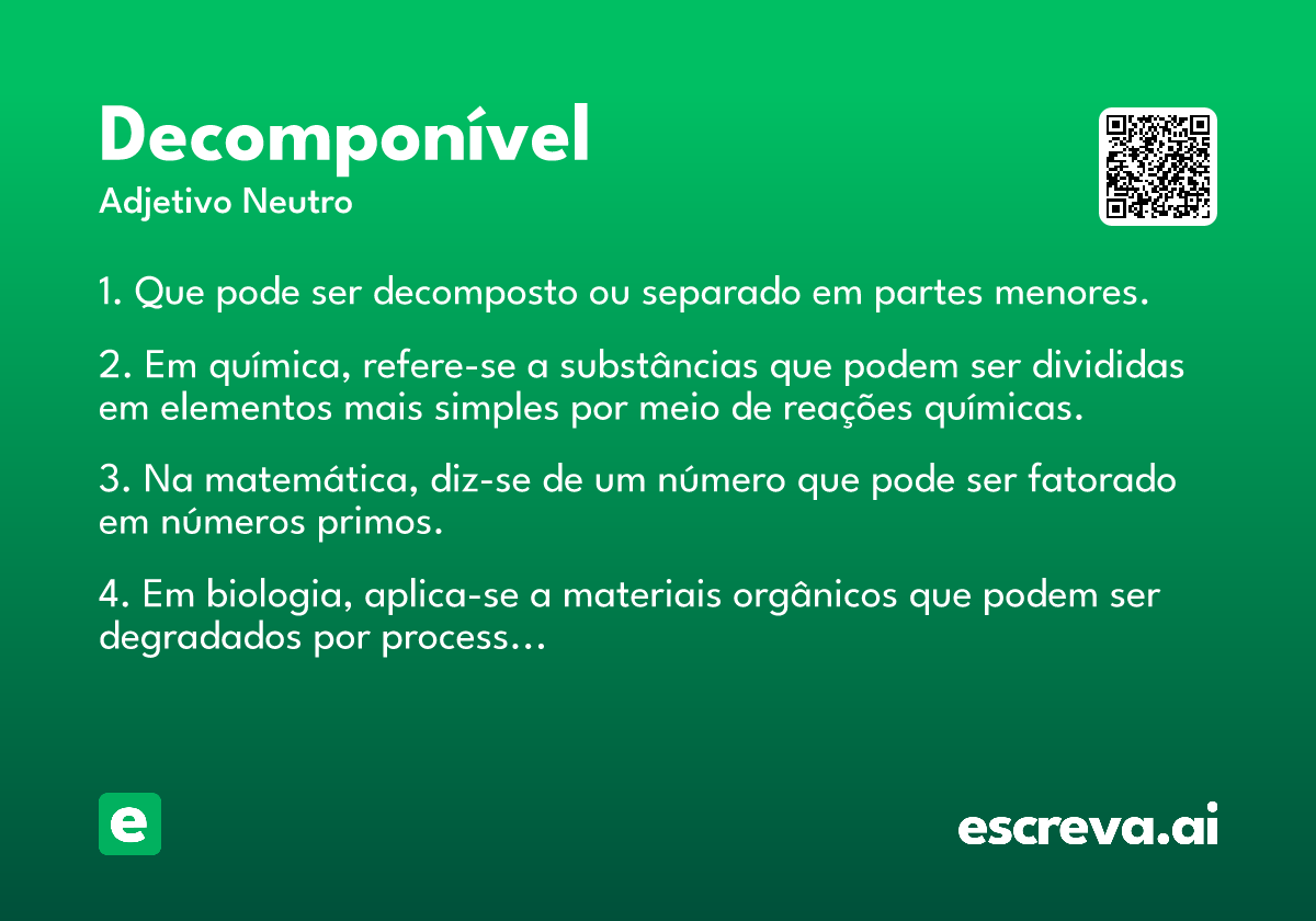 decomponível