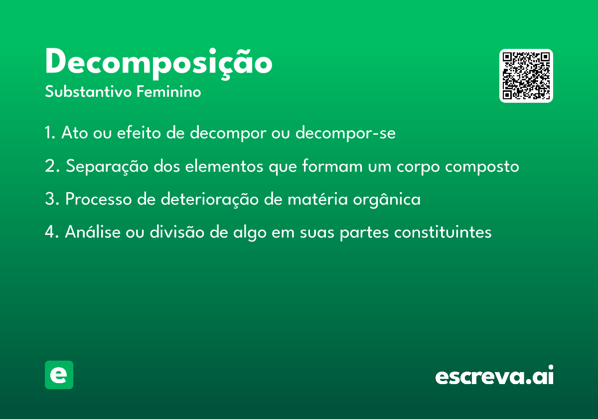 decomposição