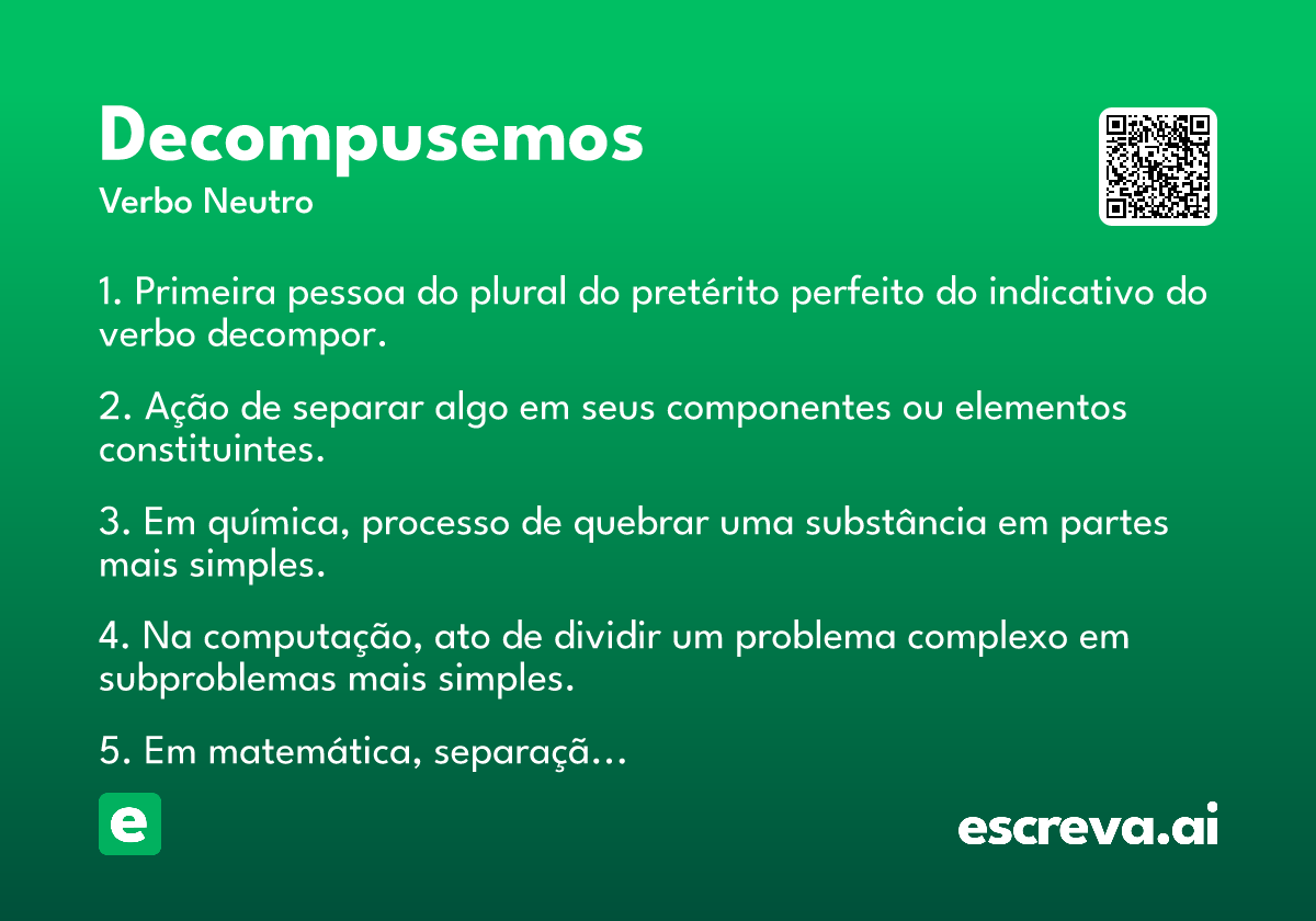 decompusemos