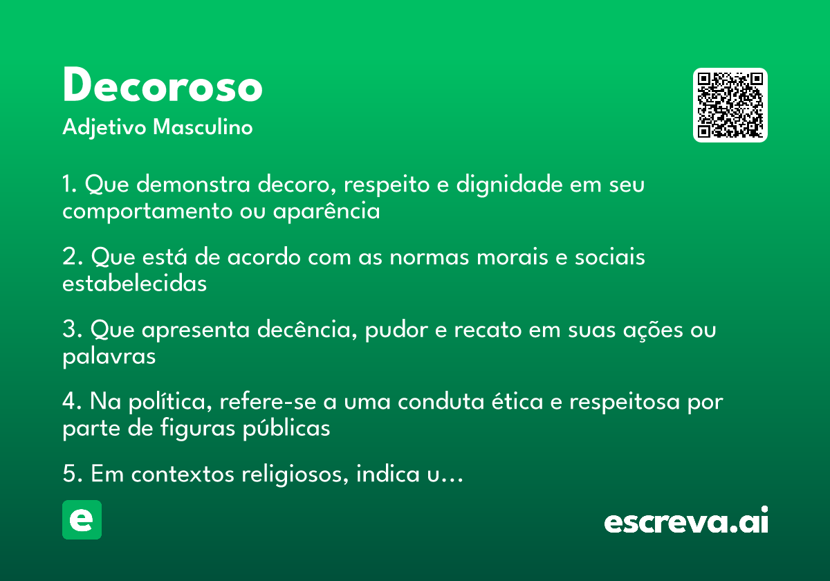 decoroso