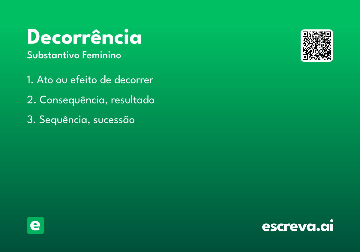 decorrência