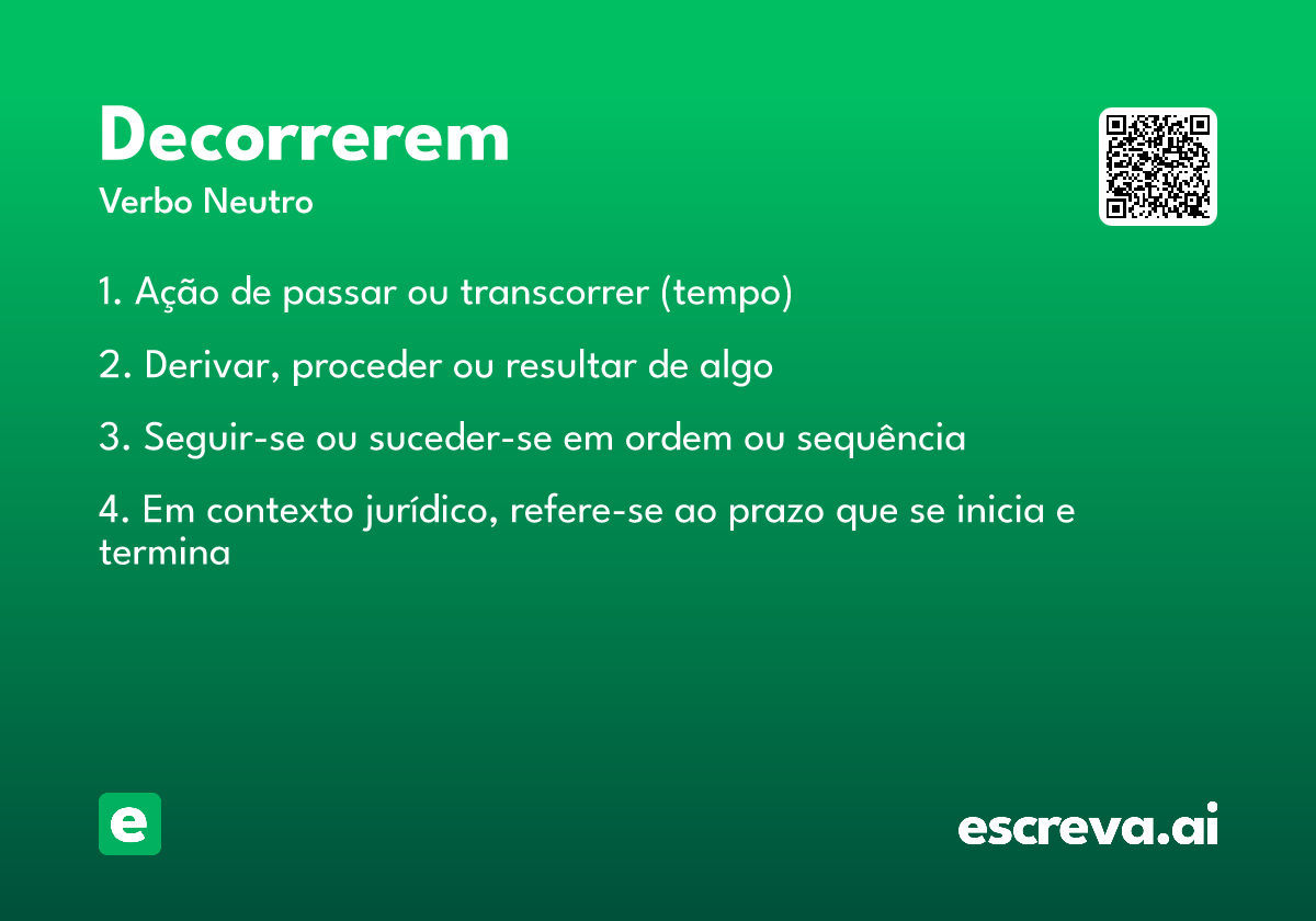 decorrerem