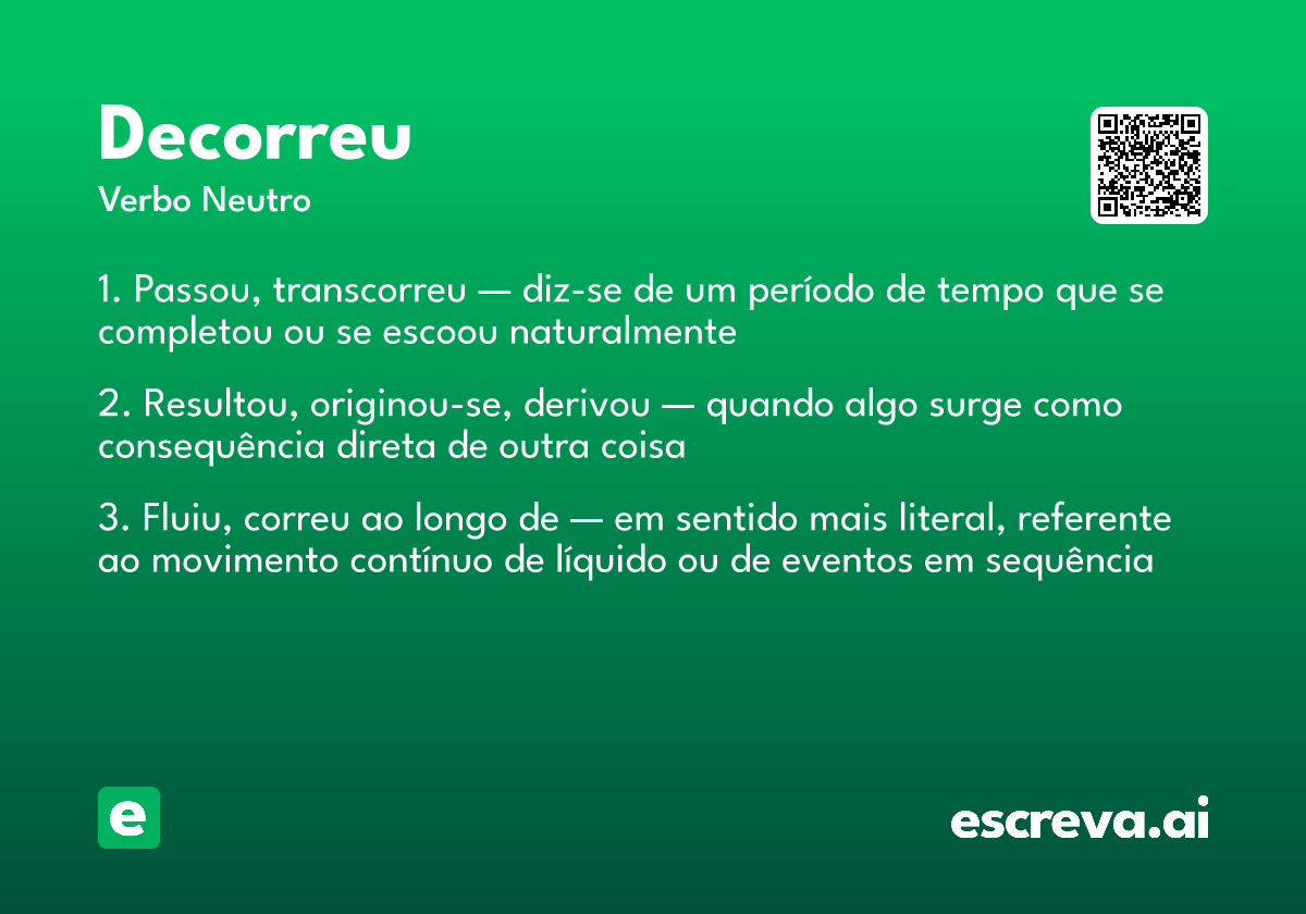 decorreu