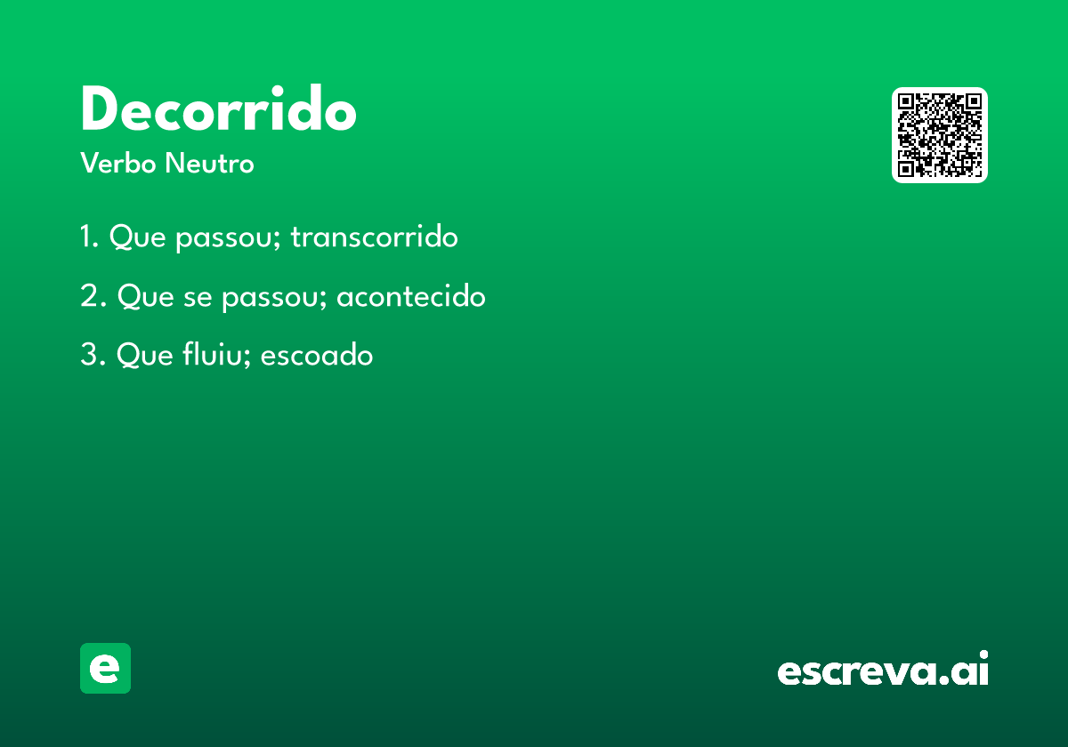 decorrido