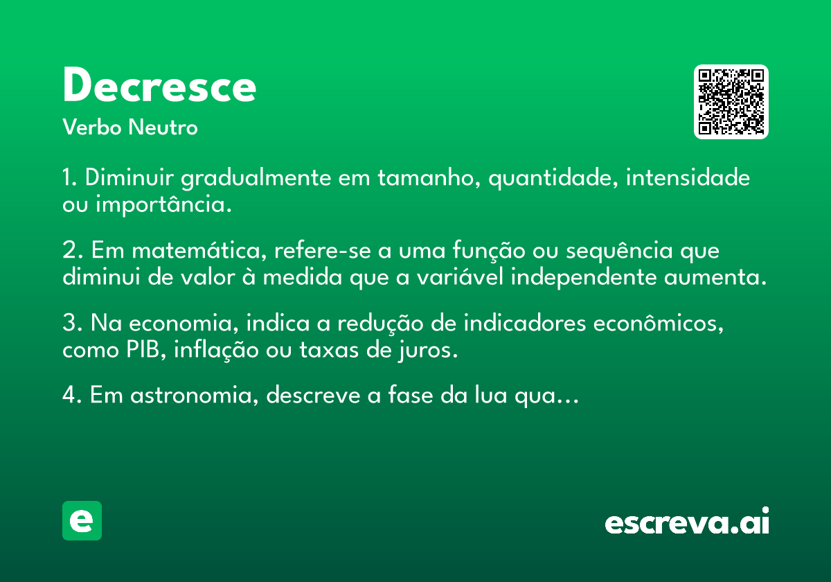 decresce