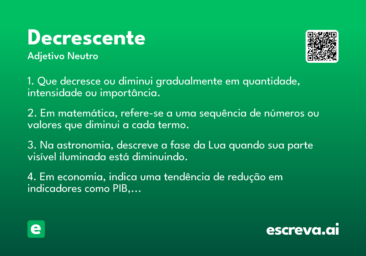 decrescente