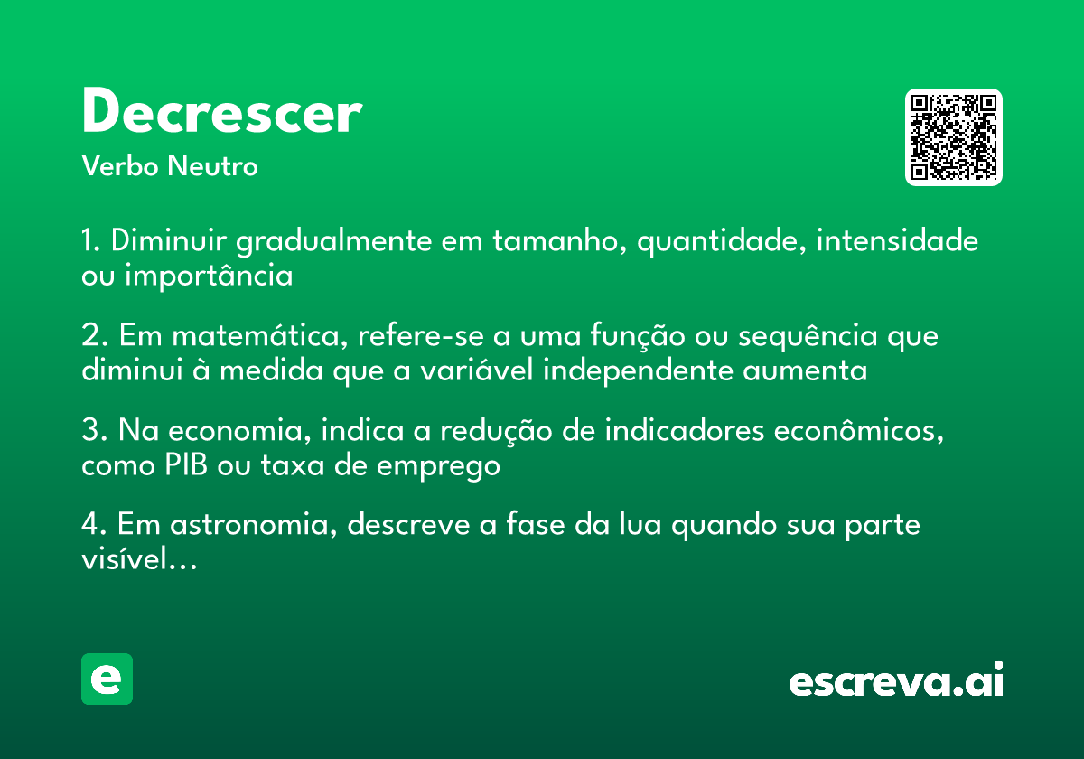decrescer