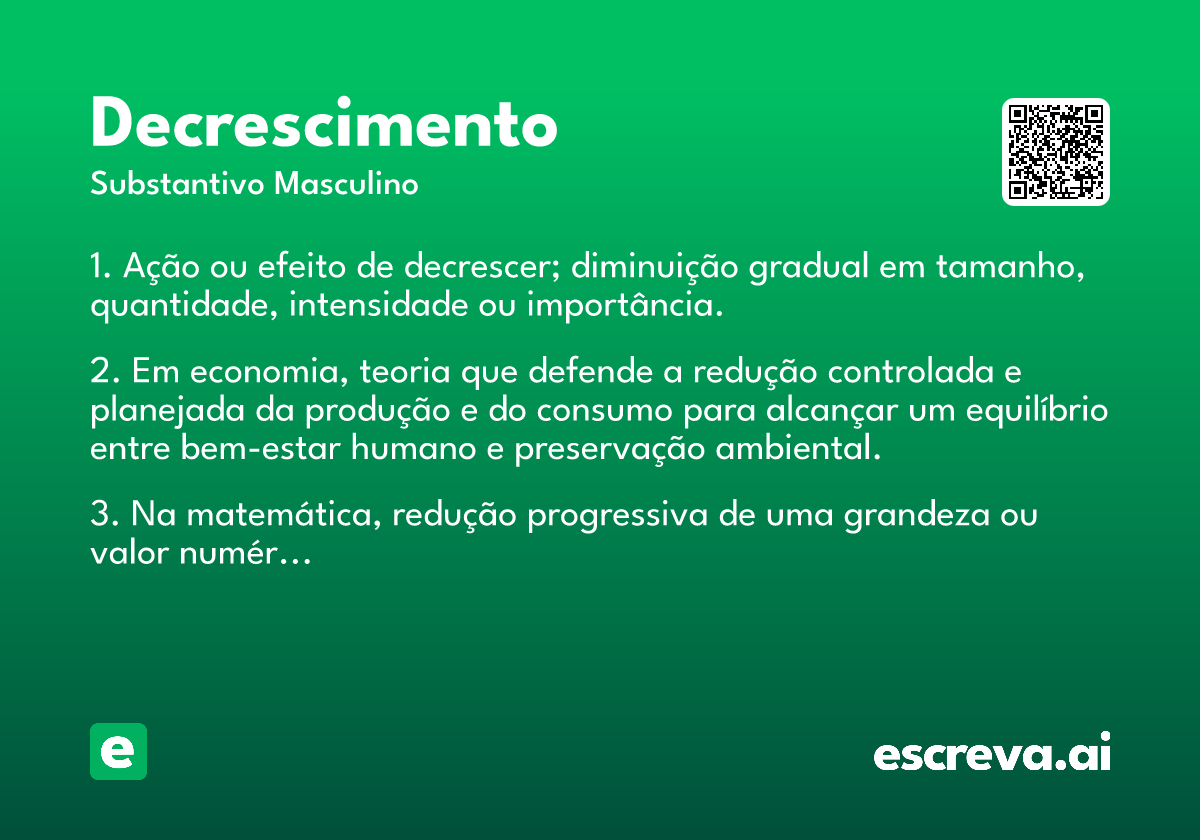 decrescimento