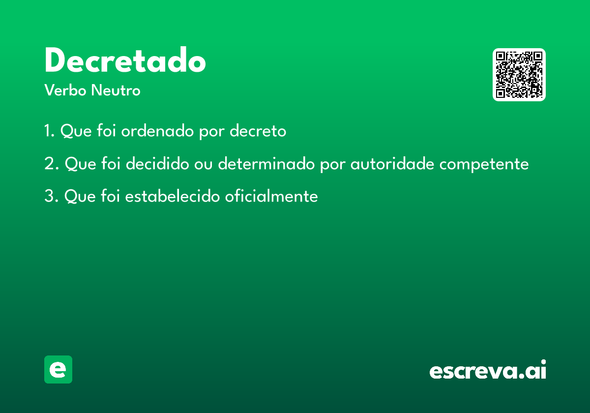 decretado