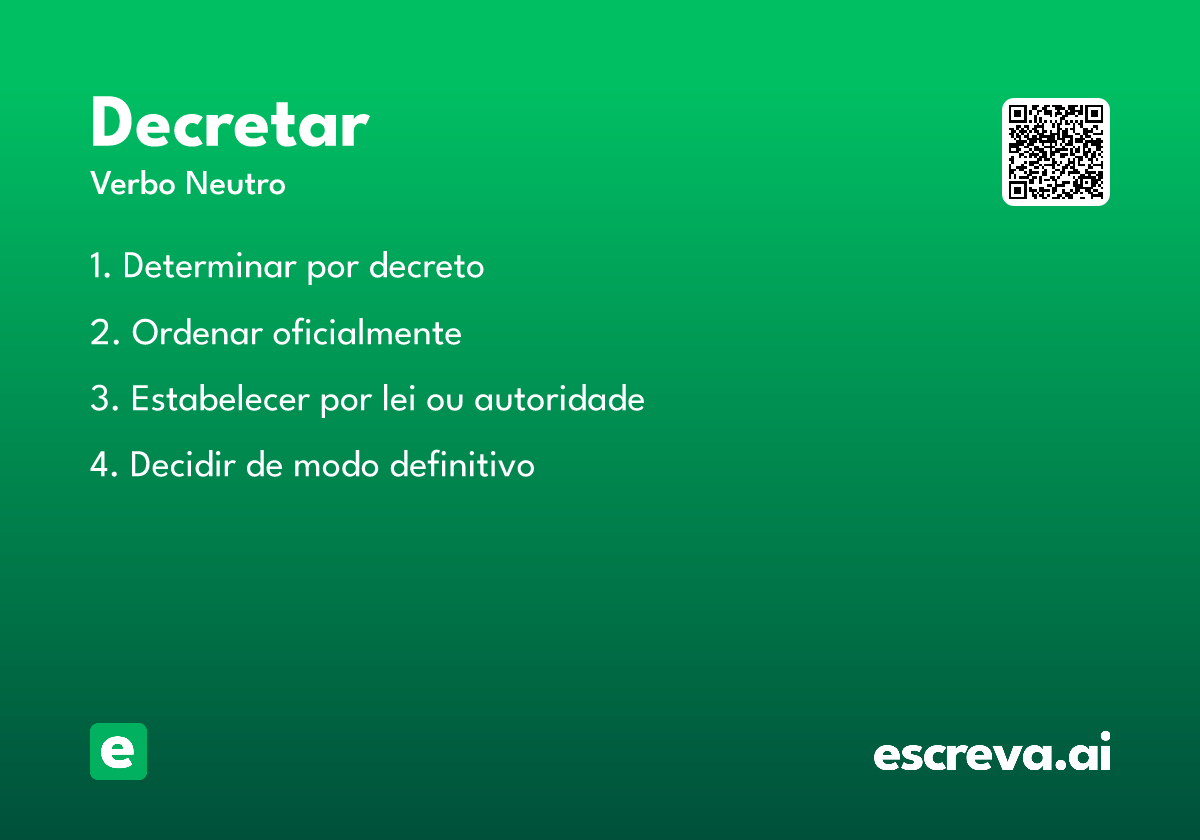 decretar
