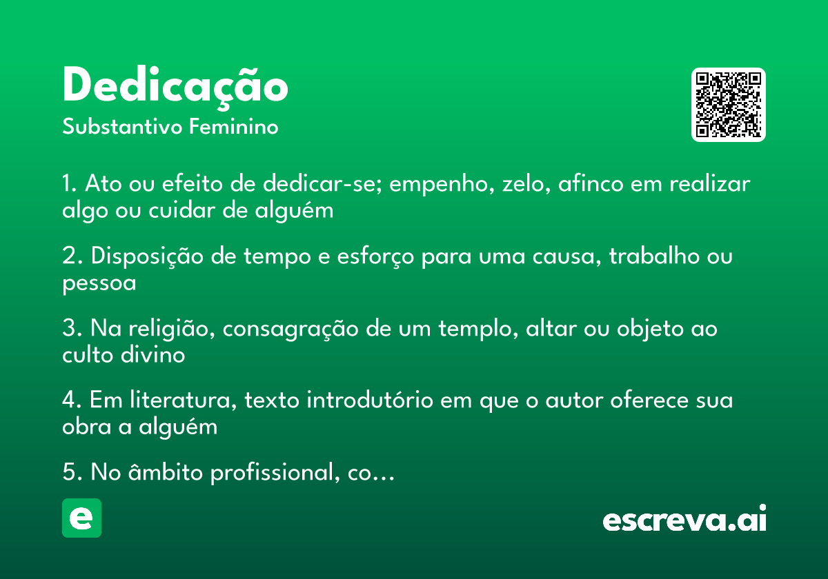 dedicação