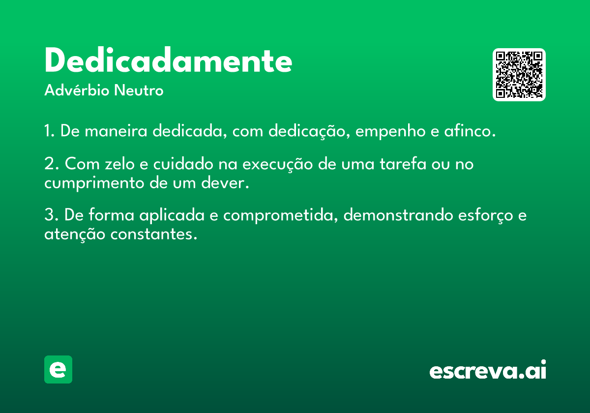 dedicadamente
