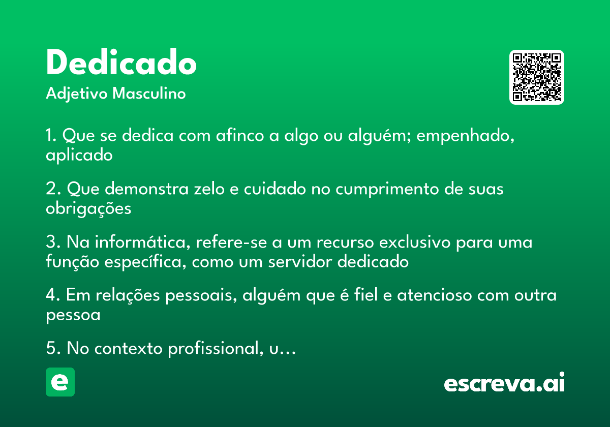 dedicado