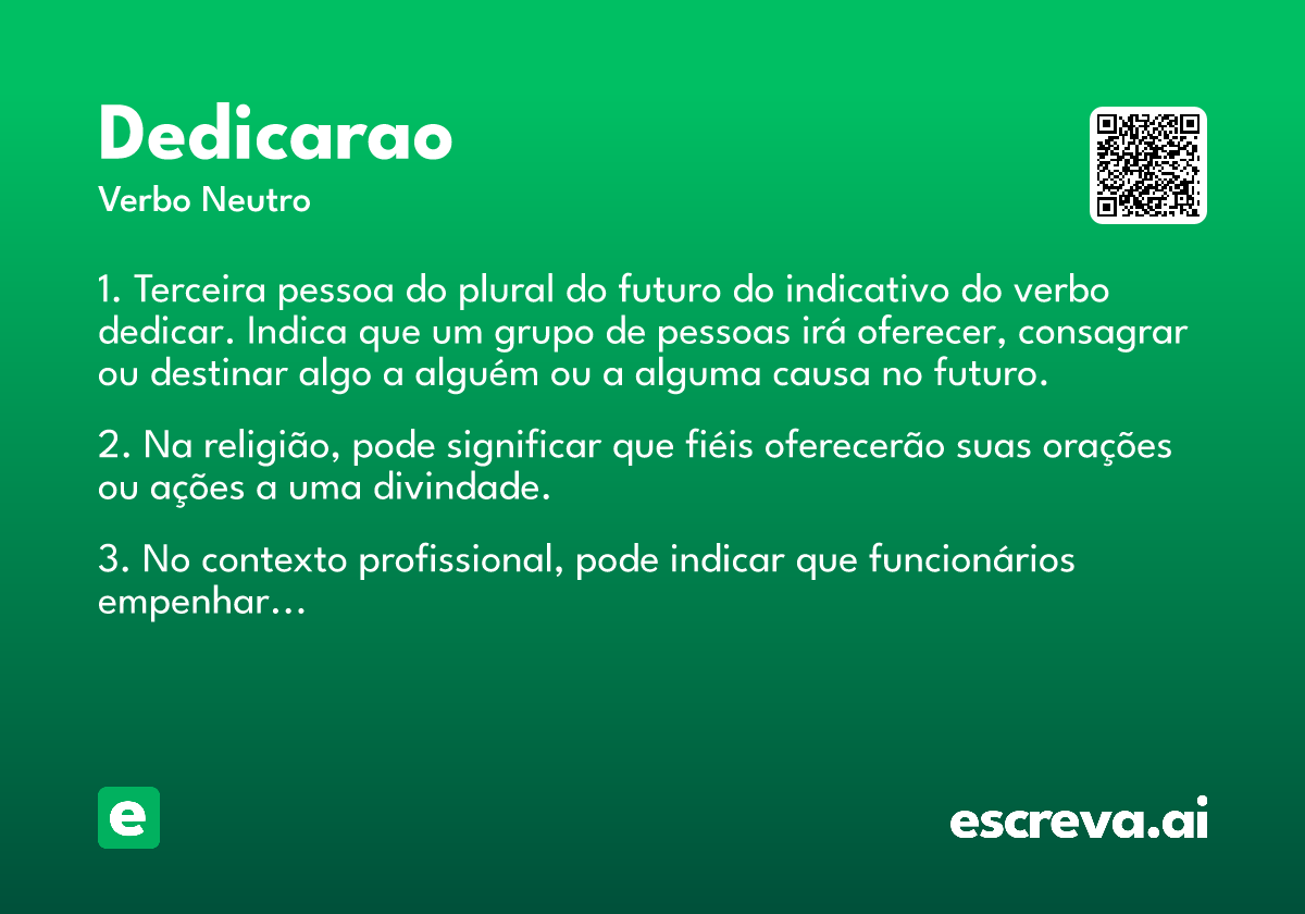 dedicarao