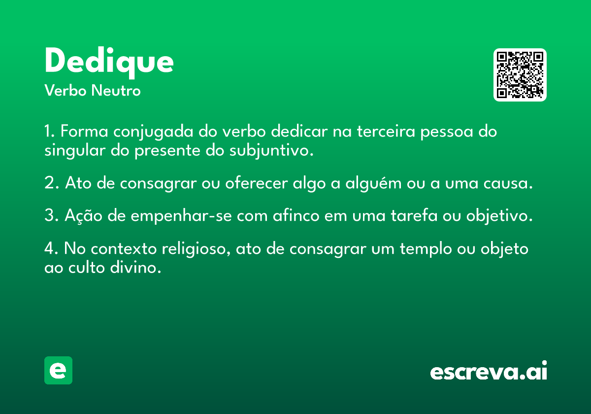 dedique