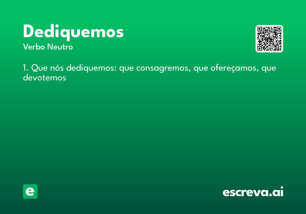 dediquemos