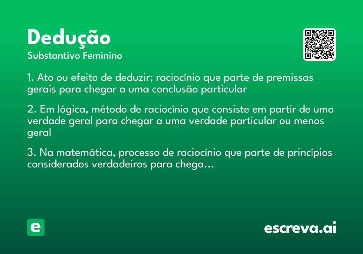 dedução