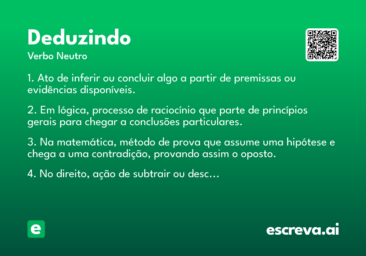 deduzindo