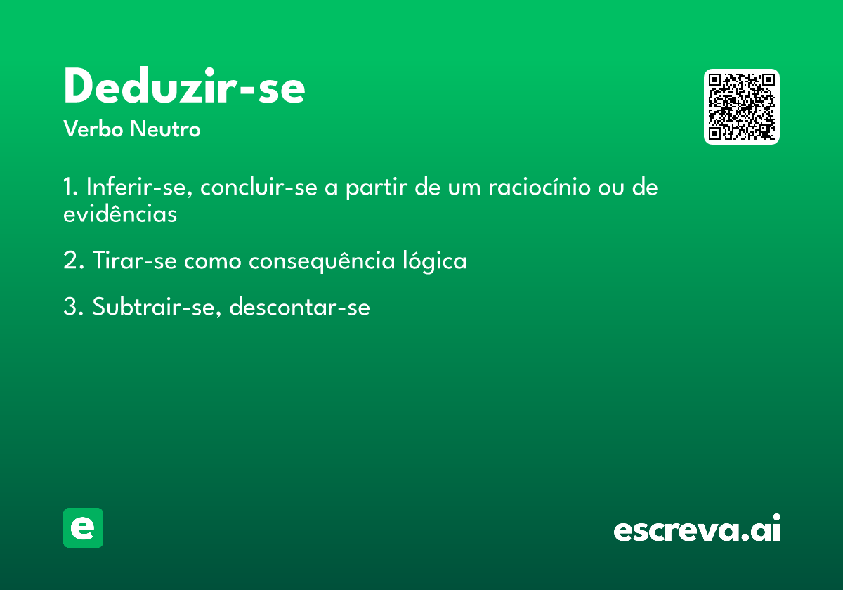 deduzir-se