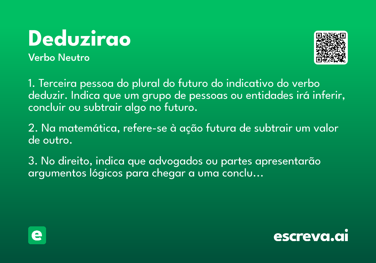 deduzirao