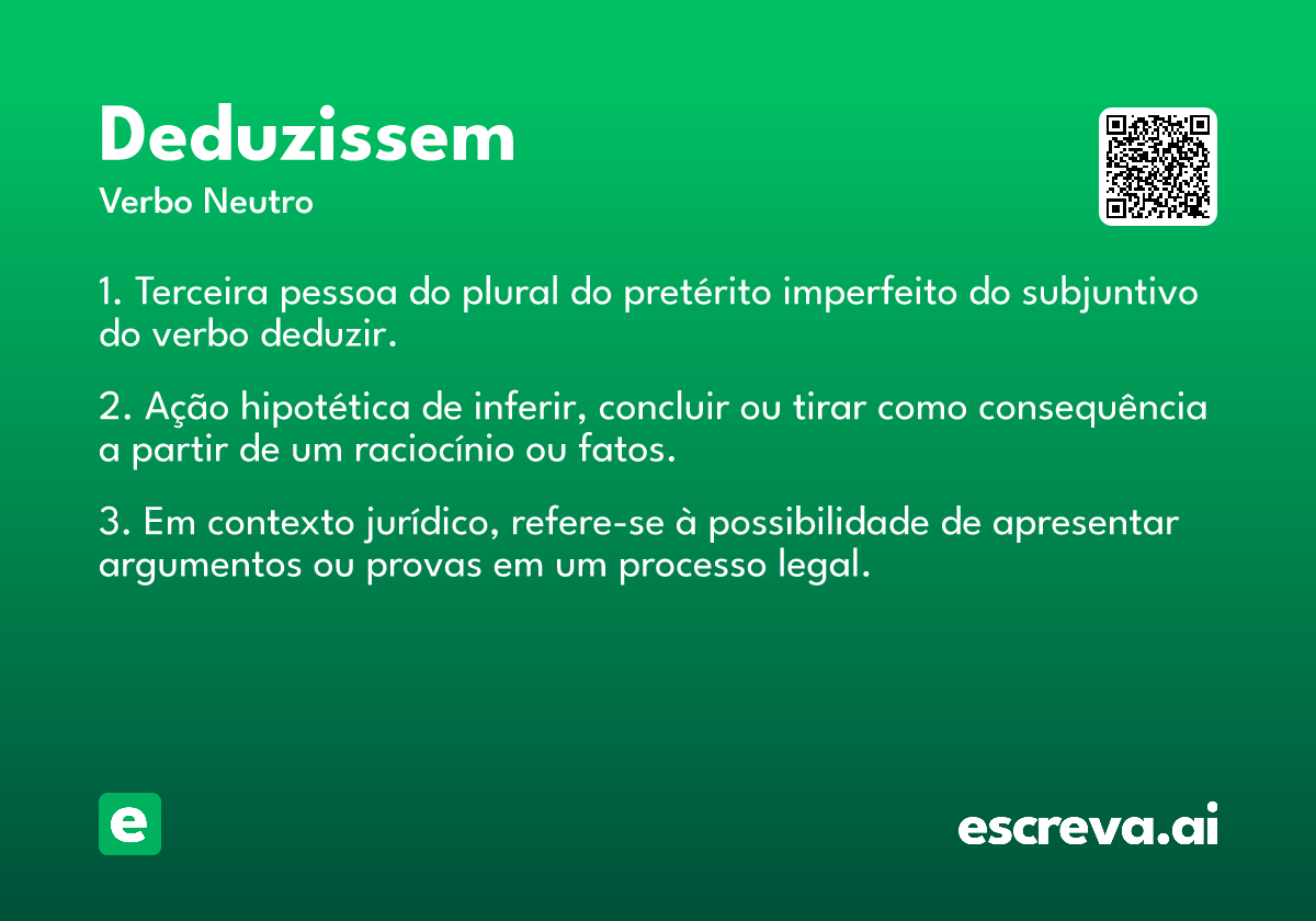 deduzissem