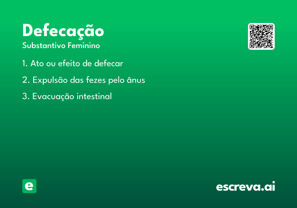 defecação