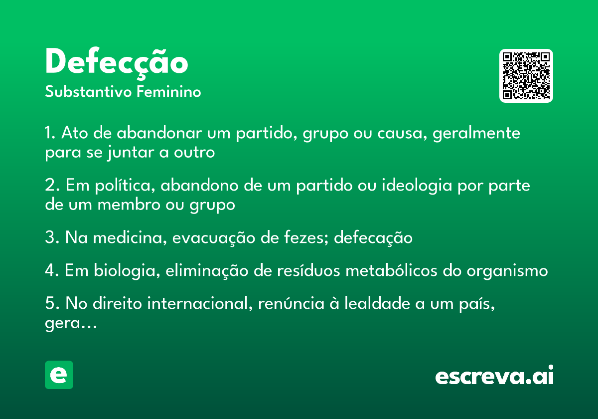 defecção