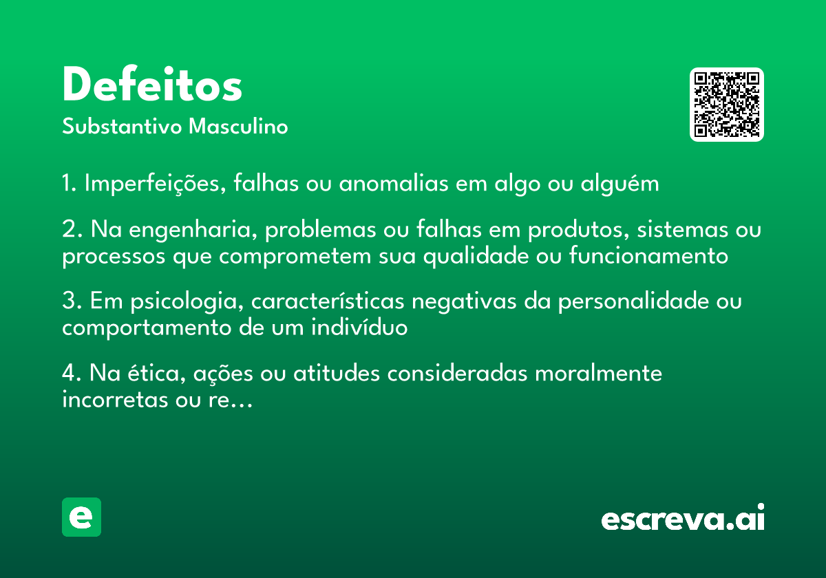 defeitos